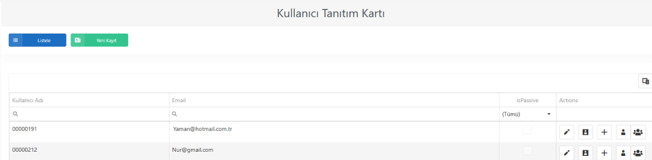 Kullanıcı Tanıtım Kartı
